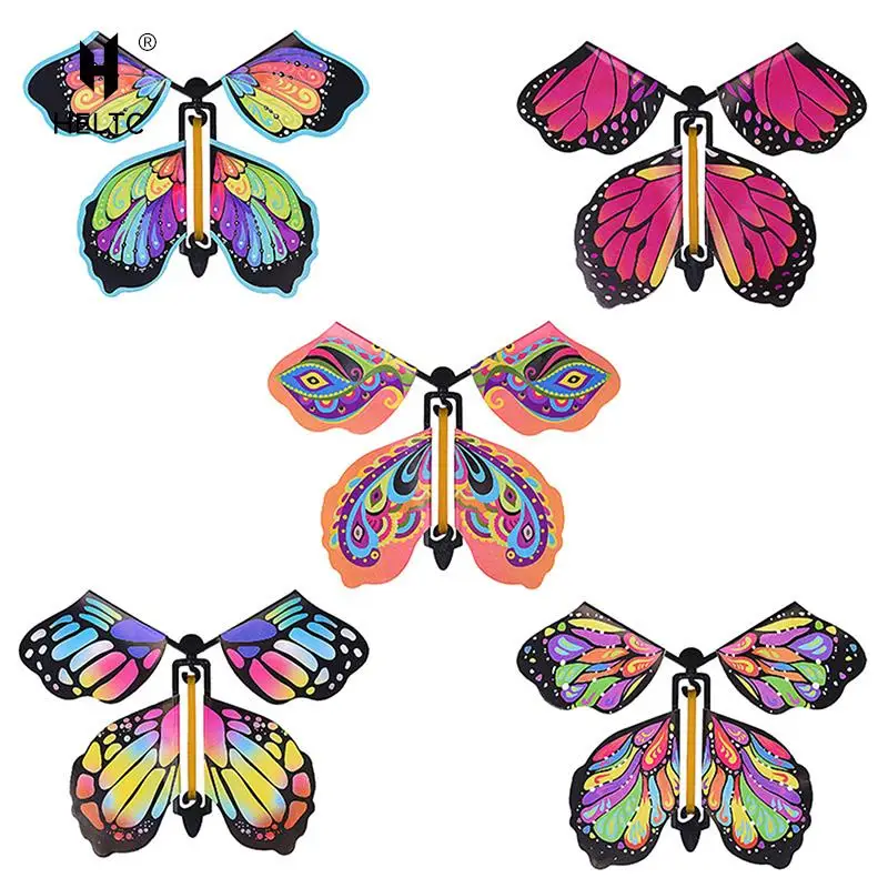 10pcs Flying In The Book Fairy Rubber Band Powered Wind Up Butterfly Toy Home Room Decor Butterflies For Garden Decoration
10pcs Flying In The Book Fairy Rubber Band Powered Wind Up Butterfly Toy Home Room Decor Butterflies For Garden Decoration