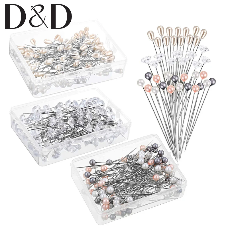 100pcs Pearl Head Pins Crystal Head Corsage Sewing Pins Straight Pins for Dressmaking Jewelry Wedding Party Decorations
100pcs Pearl Head Pins Crystal Head Corsage Sewing Pins Straight Pins for Dressmaking Jewelry Wedding Party Decorations