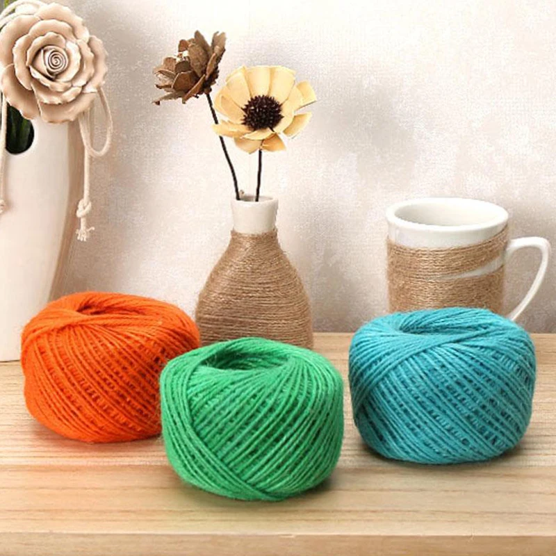 50m/roll Colorful Jute Twine Natural Burlap Cord Hemp Rope String for Christmas Wedding Artworks DIY Picture Display Gift Wrap
50m/roll Colorful Jute Twine Natural Burlap Cord Hemp Rope String for Christmas Wedding Artworks DIY Picture Display Gift Wrap
