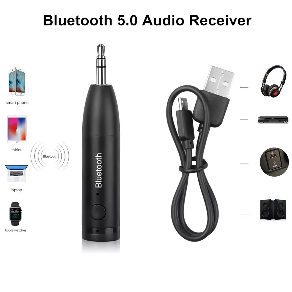 Bluetooth Receiver Car Kit 3.5mm USB AUX Wireless Audio Adapter Stereo Music MP3 Player Module For Headphone Auto Speaker
Bluetooth Receiver Car Kit 3.5mm USB AUX Wireless Audio Adapter Stereo Music MP3 Player Module For Headphone Auto Speaker