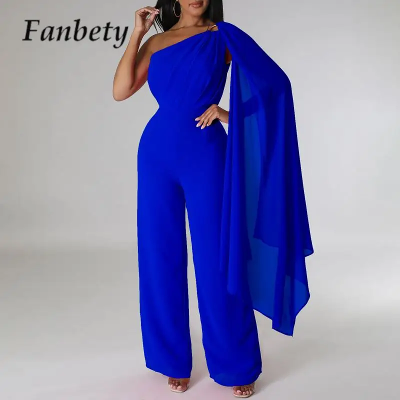 OL Women Solid Color Slim Long Pants Playsuit Irregular Shoulder Shawl Elegant Jumpsuit Fashion High Waist Party Banquet Rompers
OL Women Solid Color Slim Long Pants Playsuit Irregular Shoulder Shawl Elegant Jumpsuit Fashion High Waist Party Banquet Rompers