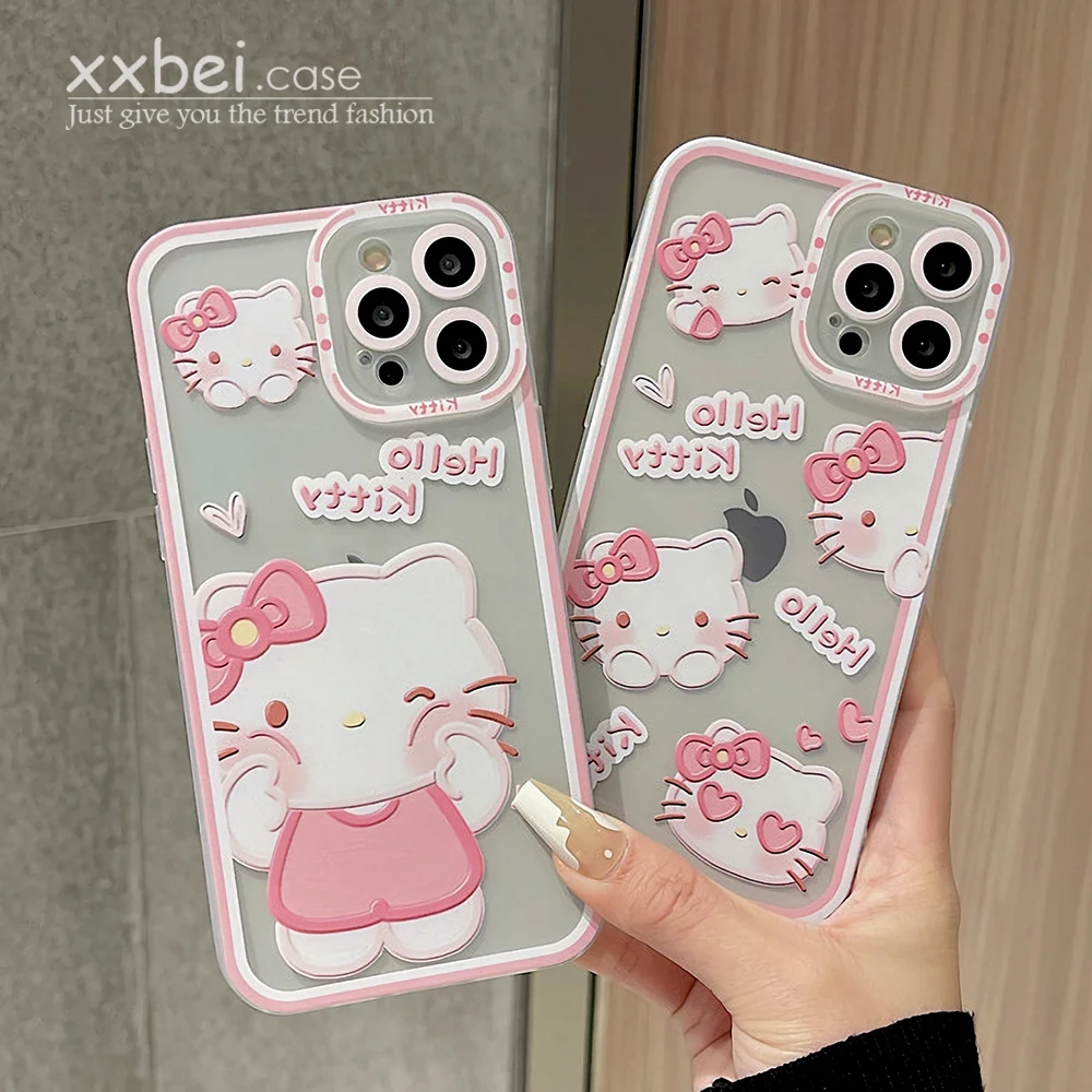 Bandai Cute Hello Kitty Transparent Phone Case For IPhone 13 12 11 Pro Max Xs X Xr Ins Stle Clear Funda Hot Sale Cover
Bandai Cute Hello Kitty Transparent Phone Case For IPhone 13 12 11 Pro Max Xs X Xr Ins Stle Clear Funda Hot Sale Cover