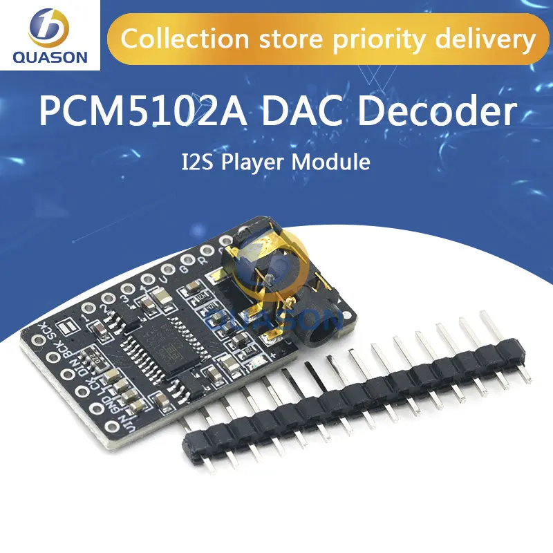 Интерфейс I2S PCM5102A DAC декодер GY-PCM5102 I2S модуль плеера для платы формата Pi pHAT цифровая PCM5102 аудиоплата
Интерфейс I2S PCM5102A DAC декодер GY-PCM5102 I2S модуль плеера для платы формата Pi pHAT цифровая PCM5102 аудиоплата