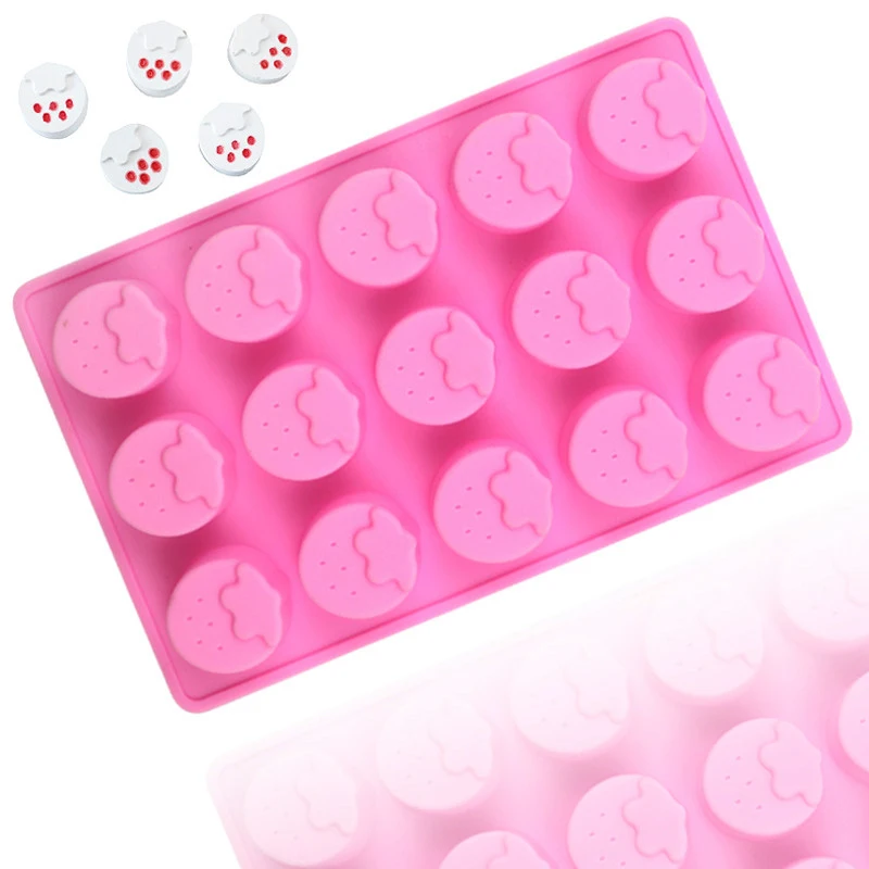 

New Strawberry Silicone Mold For Chocolate 2023 Fruit Ice Cube Tray Cake Decoration Cupcake Topper Candy Jello Jummy Cookie Tool