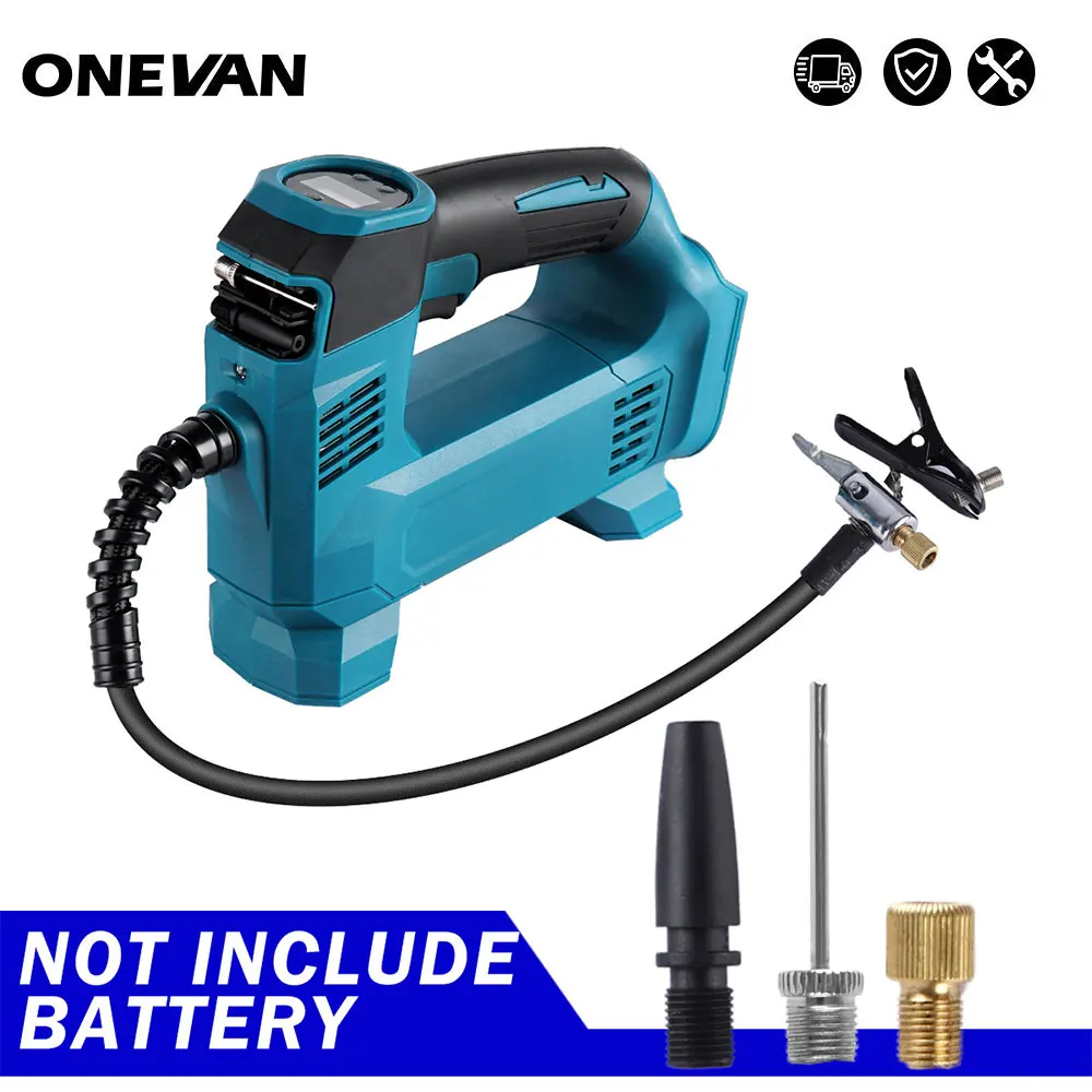 Electric Air Pump Portable Air Compressor Digital Car Tire Inflator Rechargable Inflatable Pump Bare Tool For Makita 18V Battery
Electric Air Pump Portable Air Compressor Digital Car Tire Inflator Rechargable Inflatable Pump Bare Tool For Makita 18V Battery