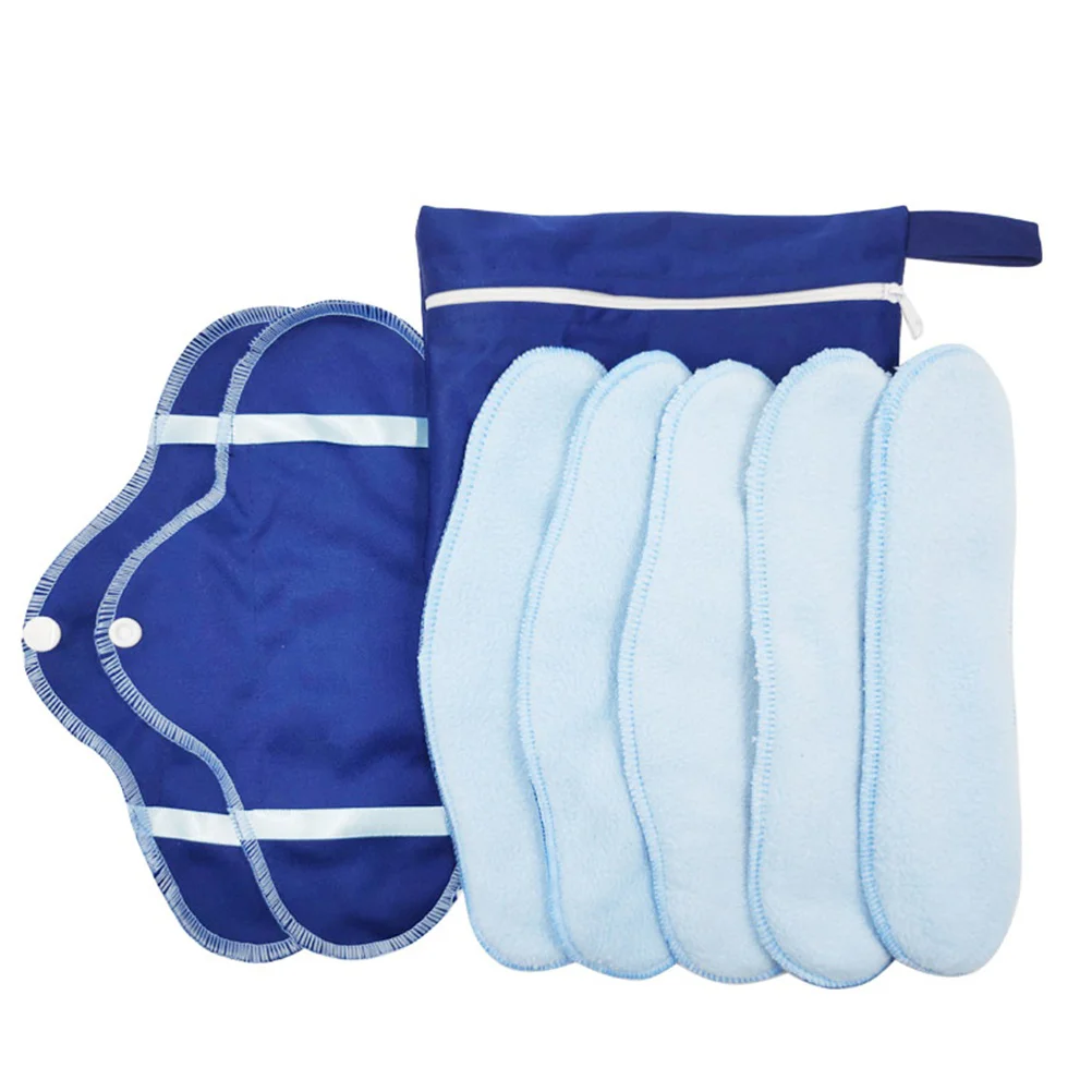 Washable Portable Cloth Menstrual Pad with Powerful Absorbency and Zippered Storage Bag for Traveling
Washable Portable Cloth Menstrual Pad with Powerful Absorbency and Zippered Storage Bag for Traveling