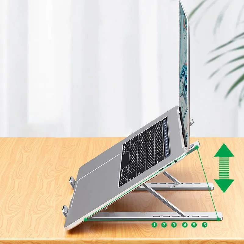 Portable Laptop Stand Aluminium Foldable Notebook Adjustable Support Base Laptop Holder Lift Adjustment MacBook Air Ipad Bracket
Portable Laptop Stand Aluminium Foldable Notebook Adjustable Support Base Laptop Holder Lift Adjustment MacBook Air Ipad Bracket