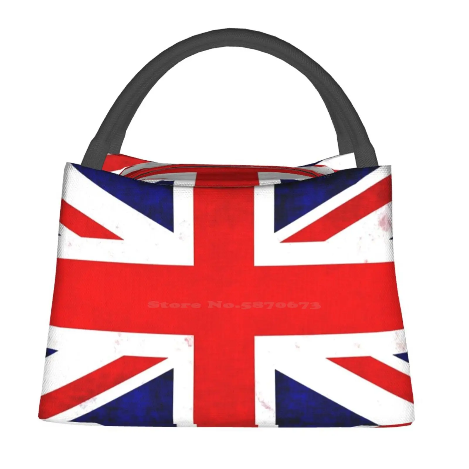

Union Jack Portable Lunch Bag New Thermal Insulated Lunch Tote Union Jack Flag Uk England Britain British United Kingdom Wales