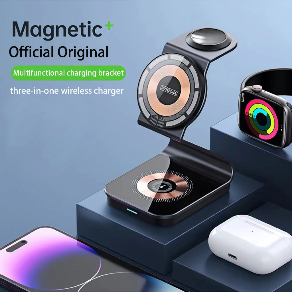 3 in 1 15W Fast Wireless Charging Stand for iPhone Apple Watch Airpods Pro LED Display Multifunctional Wireless Charging Bracket
3 in 1 15W Fast Wireless Charging Stand for iPhone Apple Watch Airpods Pro LED Display Multifunctional Wireless Charging Bracket