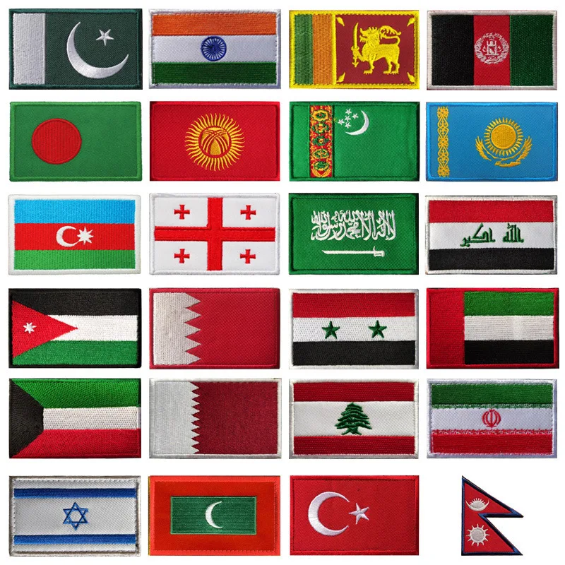 Asian Country Flags Velcro Badge Israel Saudi Japan Korea Embroidered Hook and Loop Cloth Sticker DIY Outdoor Backpack Hat Decal
Asian Country Flags Velcro Badge Israel Saudi Japan Korea Embroidered Hook and Loop Cloth Sticker DIY Outdoor Backpack Hat Decal