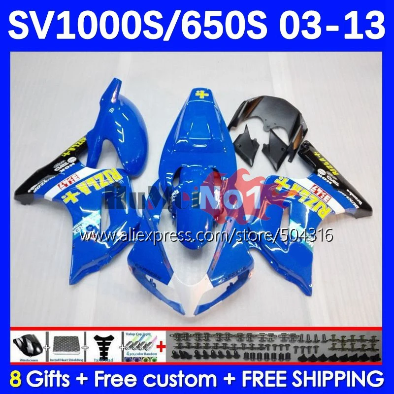 Body For SV650S SV 650S 1000S 650 SV650 SV1000 S 26No.5 SV1000S 03 04 05 06 07 08 2009 2010 2011 2012 2013 Fairing RIZLA blue
Body For SV650S SV 650S 1000S 650 SV650 SV1000 S 26No.5 SV1000S 03 04 05 06 07 08 2009 2010 2011 2012 2013 Fairing RIZLA blue