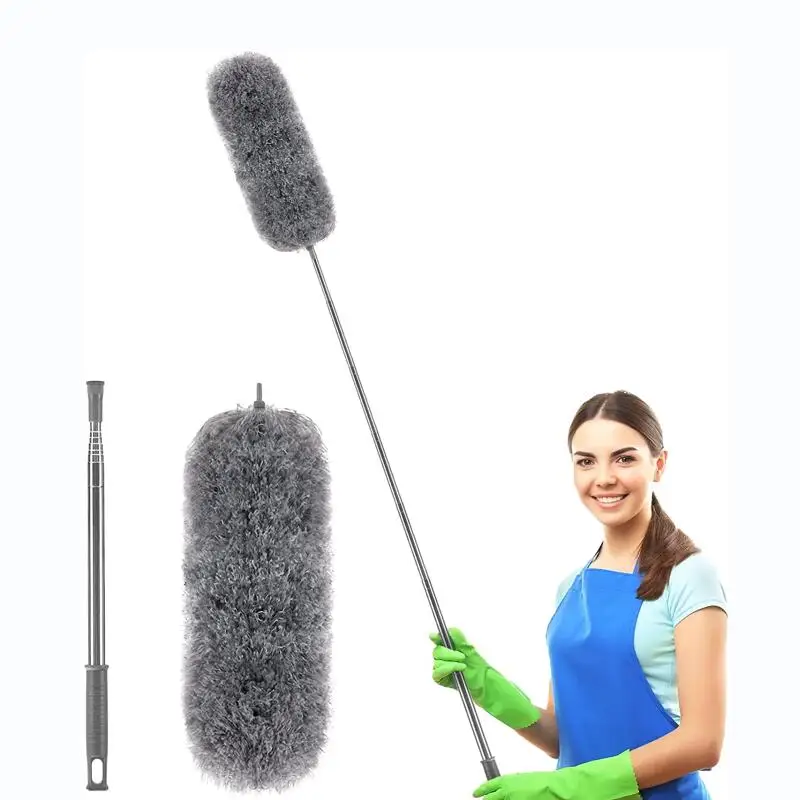 Microfiber Feather Duster,100 Inch Extendable & Bendable Long Handle Duster for Dust and Cobweb Cleaning All-Round Home Cleaning
Microfiber Feather Duster,100 Inch Extendable & Bendable Long Handle Duster for Dust and Cobweb Cleaning All-Round Home Cleaning