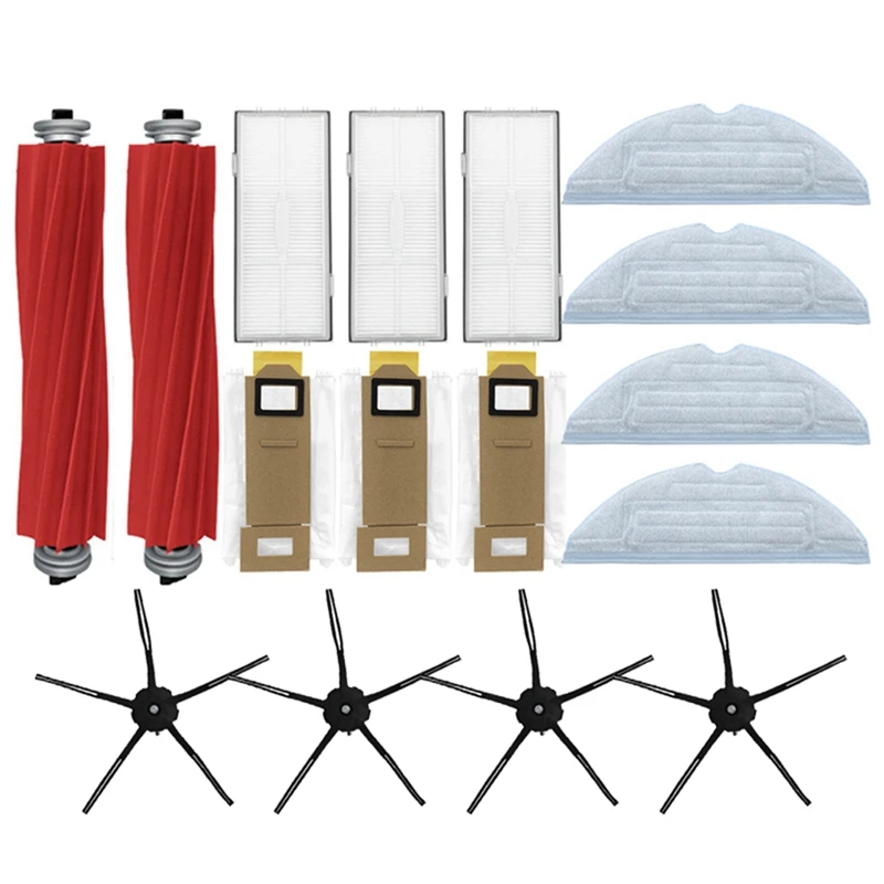 16Pcs For Xiaomi Roborock S7 T7S Plus Vacuum Cleaner Parts Main Brush Hepa Filter Mop Cloth Dust Bag Side Brush
16Pcs For Xiaomi Roborock S7 T7S Plus Vacuum Cleaner Parts Main Brush Hepa Filter Mop Cloth Dust Bag Side Brush