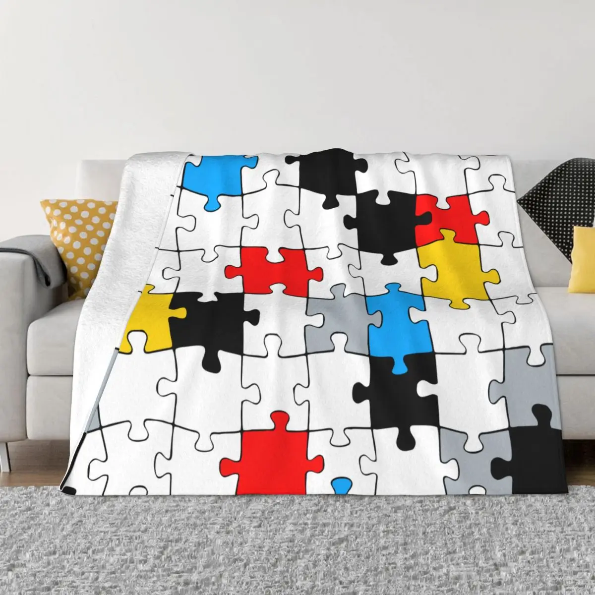 Mondrian Jigsaw Puzzle Blankets Minimalist Geometric Plush Vintage Breathable Throw Blanket for Home All Season
Mondrian Jigsaw Puzzle Blankets Minimalist Geometric Plush Vintage Breathable Throw Blanket for Home All Season