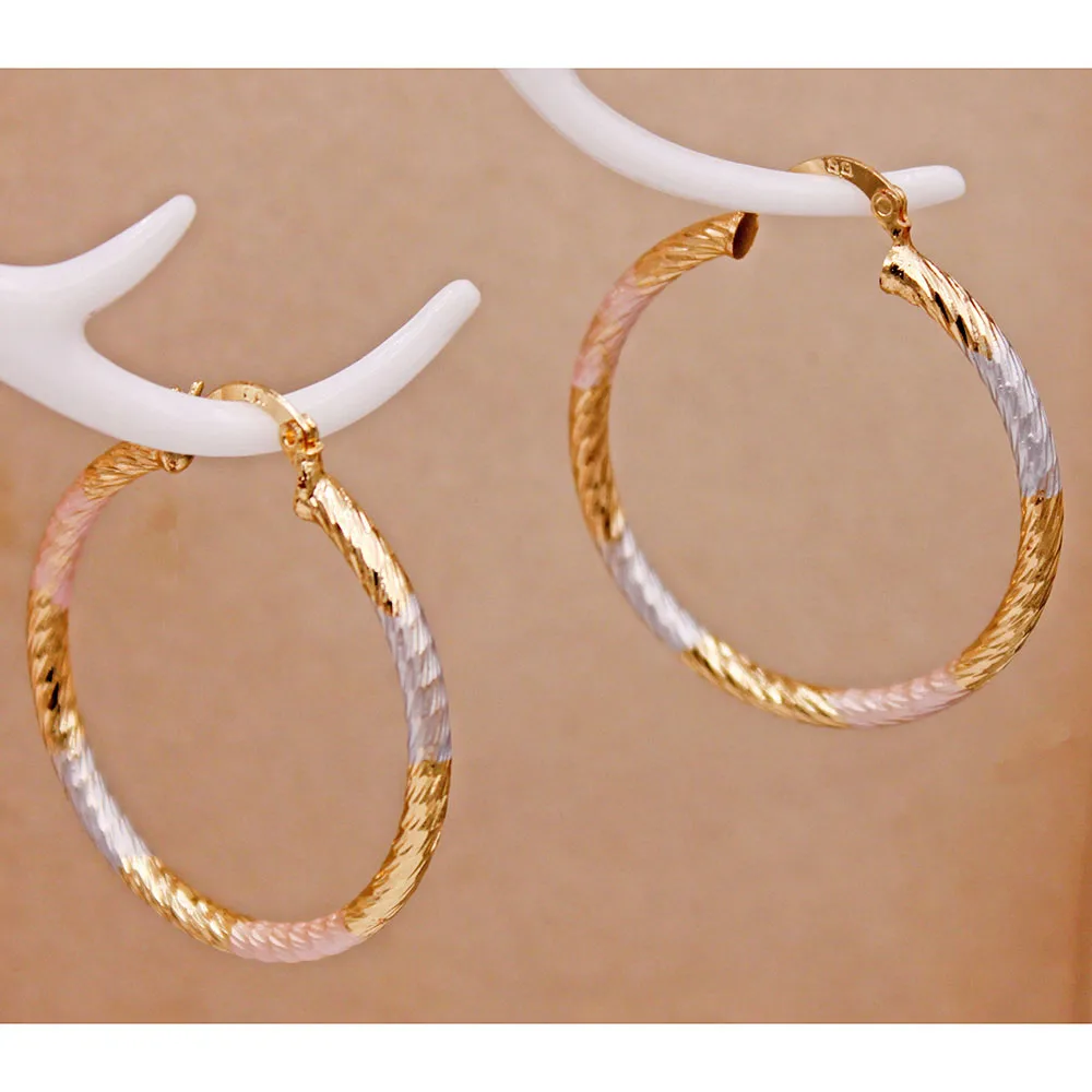 Rock Gold Plated Copper Tie Dye Pink Gray Round Hoop Earrings For Women Fashion Jewelry Accessories Wedding Party Gift
Rock Gold Plated Copper Tie Dye Pink Gray Round Hoop Earrings For Women Fashion Jewelry Accessories Wedding Party Gift
