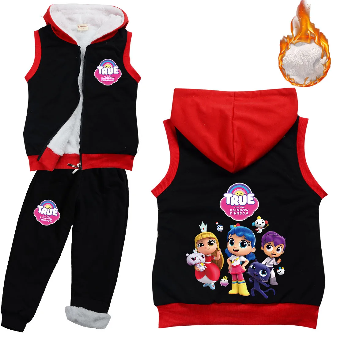 True and The Anime Rainbow Kingdom Kids Winter Clothing Boys Thicken Hooded Zipper Jackets+Pants 2pcs Sets Toddler Girls Outfits
True and The Anime Rainbow Kingdom Kids Winter Clothing Boys Thicken Hooded Zipper Jackets+Pants 2pcs Sets Toddler Girls Outfits