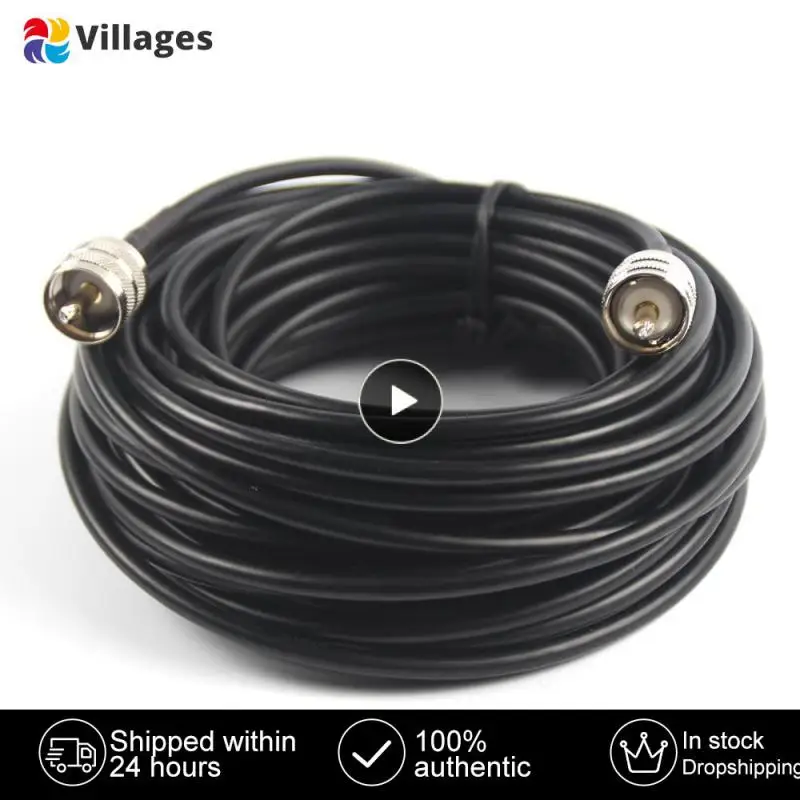 Portable Rf Antenna Cable Convenient Aluminum Foil Uhf Male To Male Rg8x Cable 15m Consumer Electronics Rg58 Coax Cable Black
Portable Rf Antenna Cable Convenient Aluminum Foil Uhf Male To Male Rg8x Cable 15m Consumer Electronics Rg58 Coax Cable Black