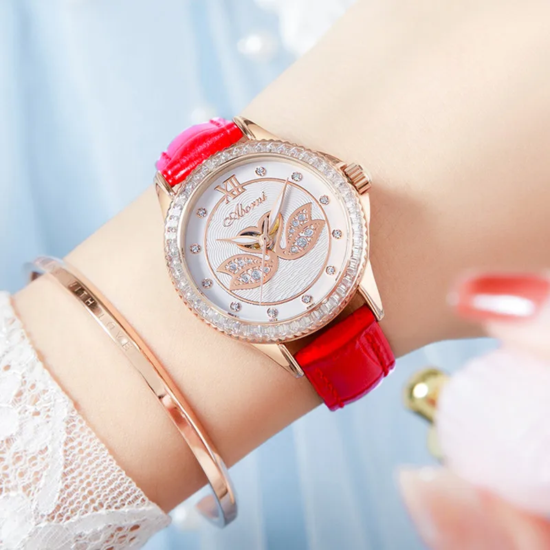 Women's Skeleton Watches Ladies Automatic Luxurious Fashion Ceramic And Leather Belt Waterproof Female Mechanical Wristwatch
Women's Skeleton Watches Ladies Automatic Luxurious Fashion Ceramic And Leather Belt Waterproof Female Mechanical Wristwatch