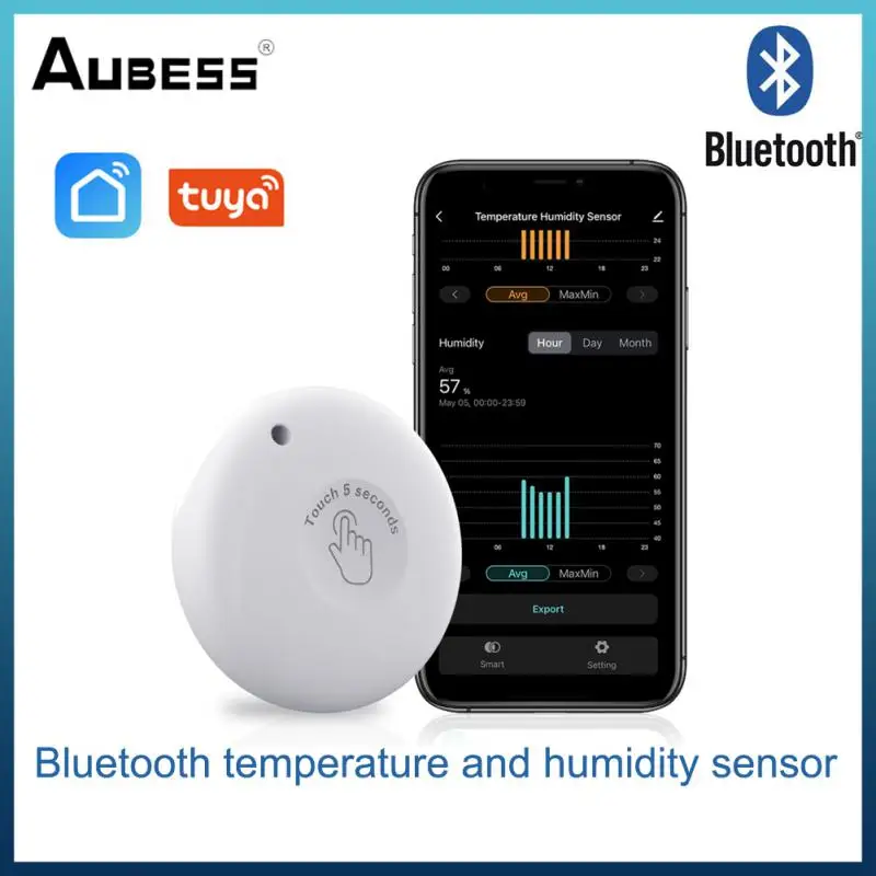 Tuya Smart Blue-tooth Compatible Digital Weather Station Indoor Temperature And Humidity Meter Sensor Thermometer Hygrometer
Tuya Smart Blue-tooth Compatible Digital Weather Station Indoor Temperature And Humidity Meter Sensor Thermometer Hygrometer