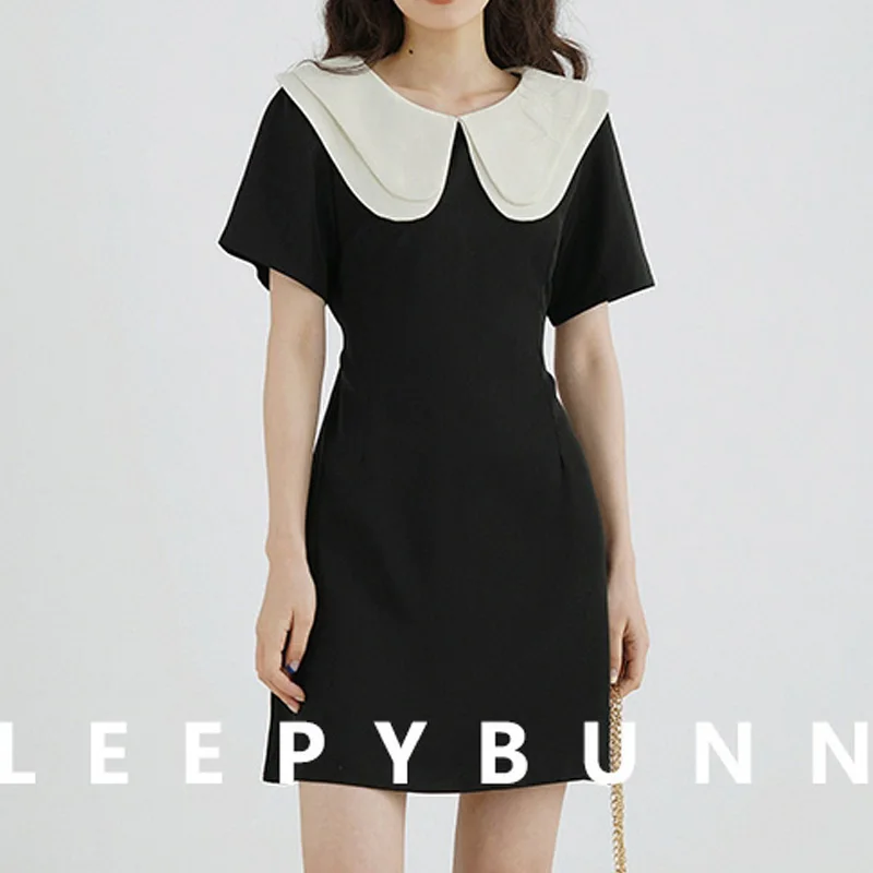 Temperament Summer New Female Doll Collar Fashion French Comfortable Short-Sleeved Waist Slim Solid Color Beautiful A-Line Dress
Temperament Summer New Female Doll Collar Fashion French Comfortable Short-Sleeved Waist Slim Solid Color Beautiful A-Line Dress