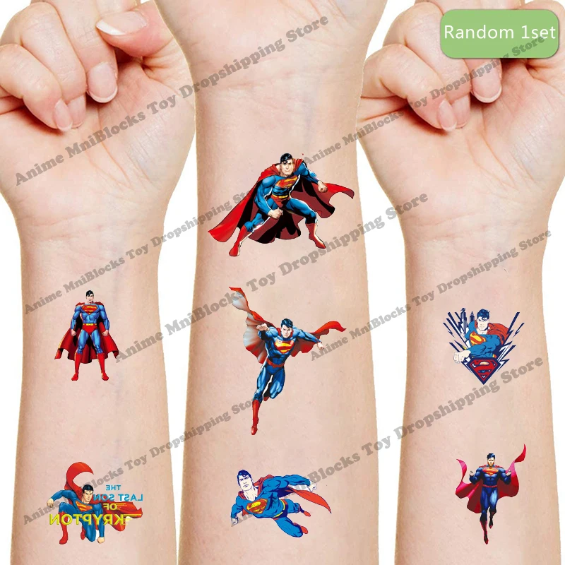 Original Superman Toys Tattooes Stickers hero movies Anime Stickers Decoration Toys for Children Boys Girls Birthday Kids Gift
Original Superman Toys Tattooes Stickers hero movies Anime Stickers Decoration Toys for Children Boys Girls Birthday Kids Gift