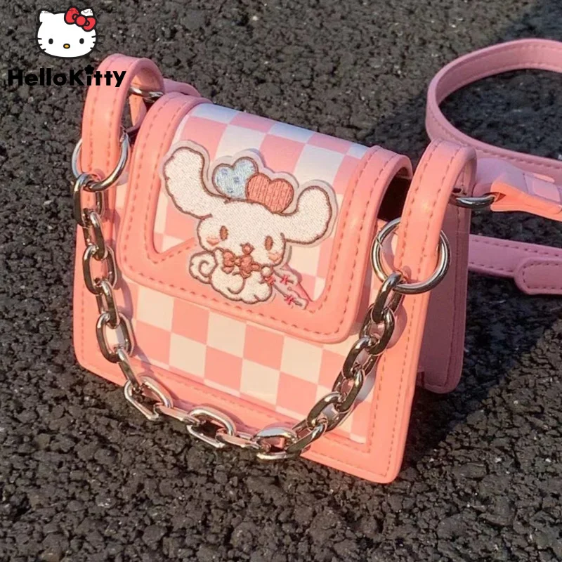 Sanrio Cinnamoroll Pink Checkerboard Handbag Portable Small Square Bag 2022 New Fashion College Style Shoulder Bag For Women Y2k
Sanrio Cinnamoroll Pink Checkerboard Handbag Portable Small Square Bag 2022 New Fashion College Style Shoulder Bag For Women Y2k