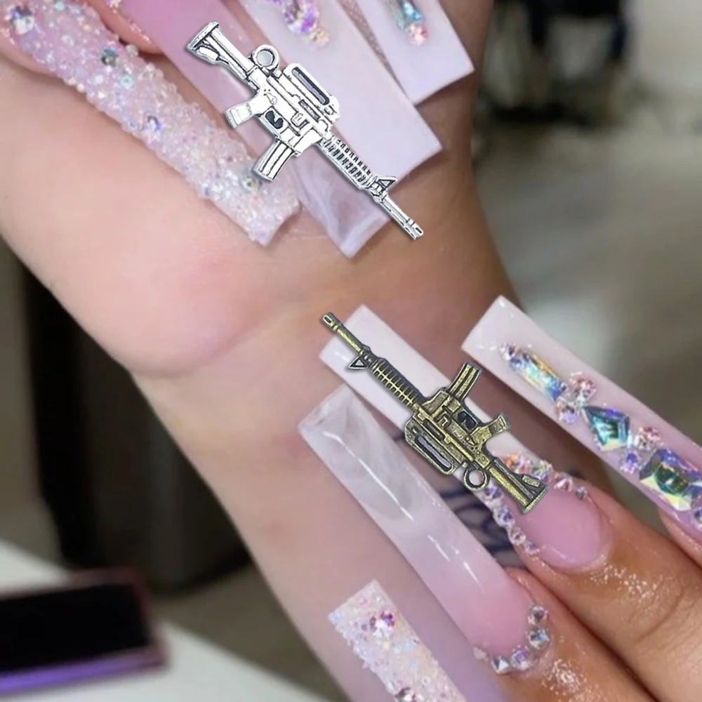 3D Gun Shape Nail Charms Luxury Punk Alloy Nail Art Decorations Accessories Rhinestones Manicure Press On Nails Jewelry Tools $*
3D Gun Shape Nail Charms Luxury Punk Alloy Nail Art Decorations Accessories Rhinestones Manicure Press On Nails Jewelry Tools $*