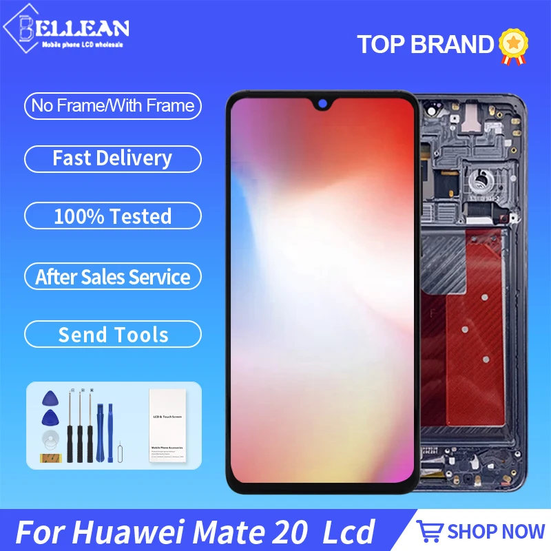 6.53 Inch HMA-L29 Lcd For Huawei Mate 20 Display Touch Panel Screen Digitizer Replacement Assembly With Frame All Versions
6.53 Inch HMA-L29 Lcd For Huawei Mate 20 Display Touch Panel Screen Digitizer Replacement Assembly With Frame All Versions