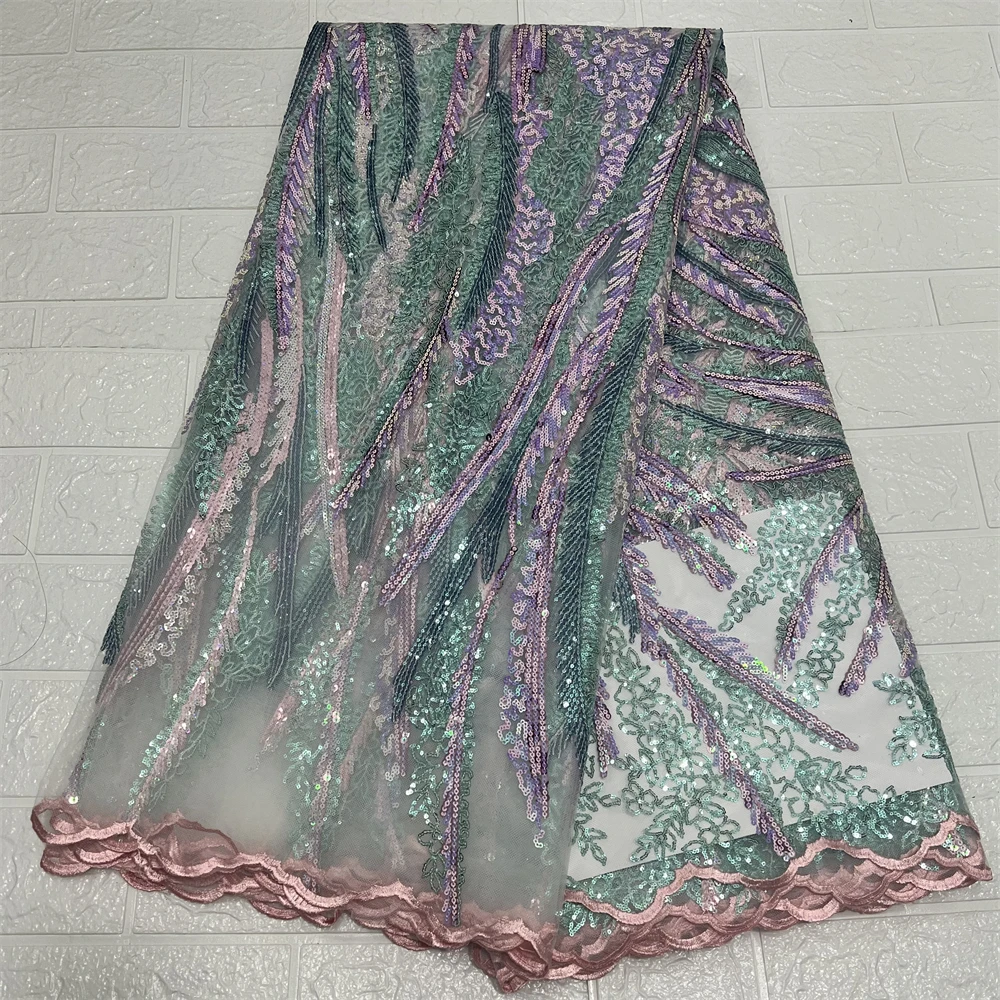 PGC 2022 Women's Textile Sewing Material 5 Yards High Quality Sequins Embroidery French Tulle Lace Fabric For Bridal LY759
PGC 2022 Women's Textile Sewing Material 5 Yards High Quality Sequins Embroidery French Tulle Lace Fabric For Bridal LY759