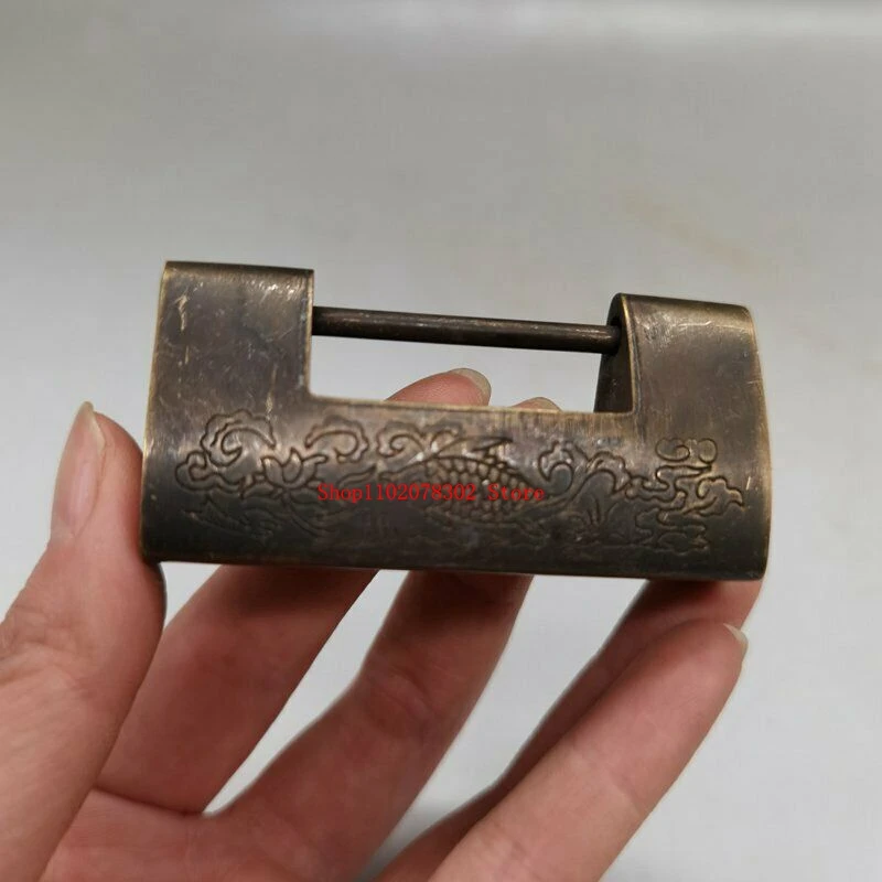 Изысканная старинная китайская медная резная статуя рыбы с винтажным замком и ключом 8026
Изысканная старинная китайская медная резная статуя рыбы с винтажным замком и ключом 8026