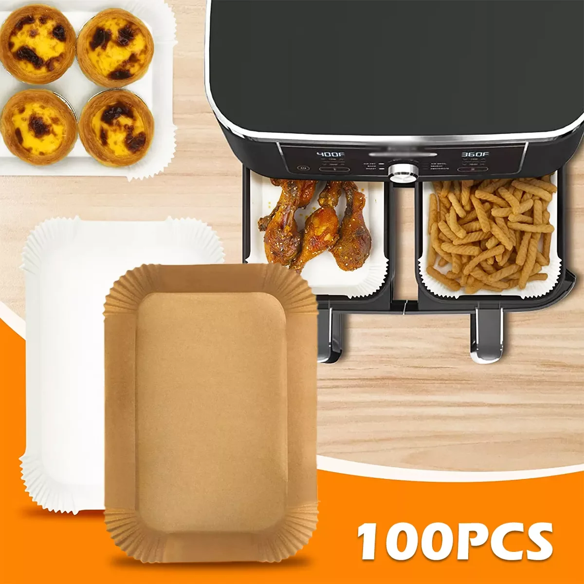 NEW2023 100PCS Air Fryer Parchment Paper Liners Non-Stick Disposable Paper Tray Barbecue Plate Food Oven Baking Paper Kitchen To
NEW2023 100PCS Air Fryer Parchment Paper Liners Non-Stick Disposable Paper Tray Barbecue Plate Food Oven Baking Paper Kitchen To