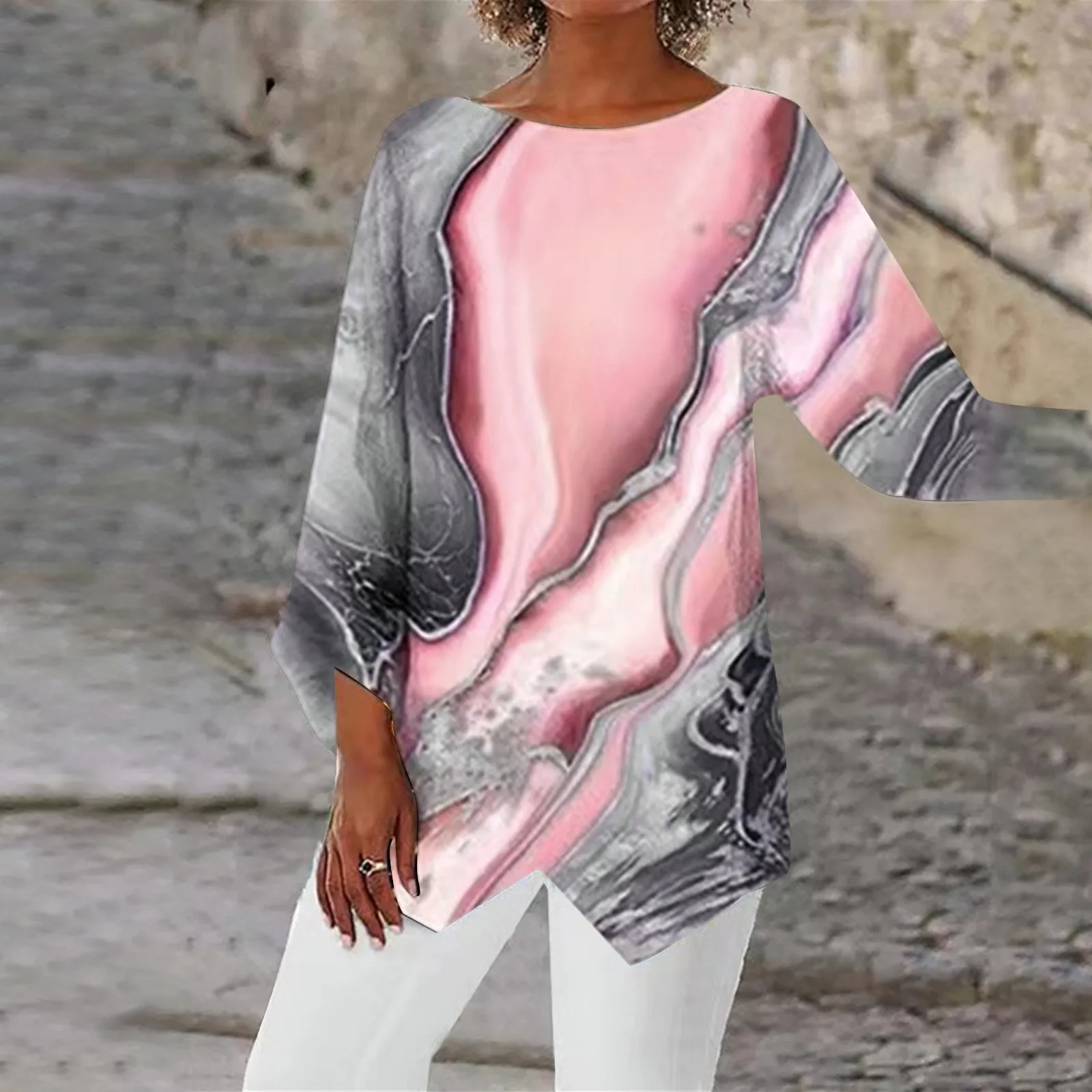 Женский свитшот с круглым вырезом, футболки с графическим принтом, Топ с длинным рукавом, пуловер, футболки большого размера, женские рубашки 
Женский свитшот с круглым вырезом, футболки с графическим принтом, Топ с длинным рукавом, пуловер, футболки большого размера, женские рубашки