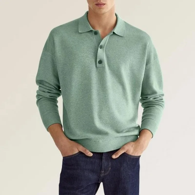 Autumn Long Sleeve Polo Shirt for Men 2023 Casual Fashion Turn Down Collar Button Loose T-shirt Top Y2K Clothes Streetwear
Autumn Long Sleeve Polo Shirt for Men 2023 Casual Fashion Turn Down Collar Button Loose T-shirt Top Y2K Clothes Streetwear