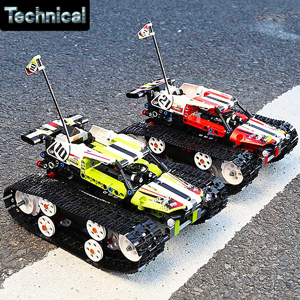 Mould King High Tech Tracked Race Remote Control Racing Car Moc Technical Bricks Model Buliding Blocks 42065 Boy Toy 410pcs
Mould King High Tech Tracked Race Remote Control Racing Car Moc Technical Bricks Model Buliding Blocks 42065 Boy Toy 410pcs