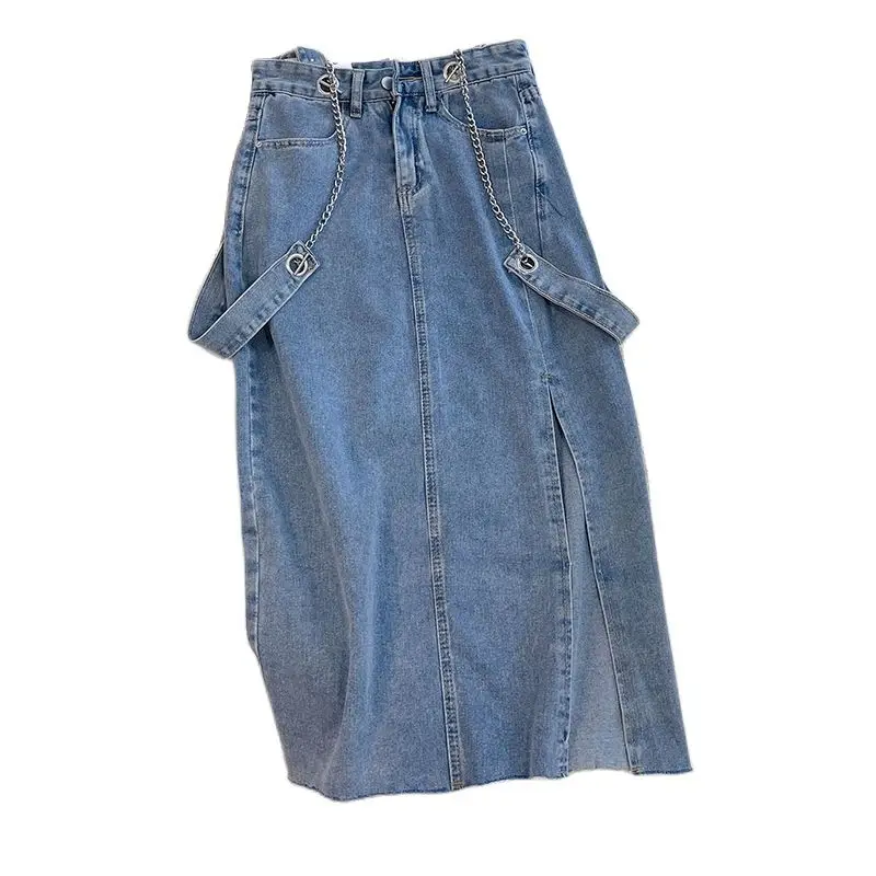 Casual Large Size Slim Elastic High Waist Strap Denim Skirt Women Clothing 2023 New Unique Split Jeans Skirts Slip Dress BC364
Casual Large Size Slim Elastic High Waist Strap Denim Skirt Women Clothing 2023 New Unique Split Jeans Skirts Slip Dress BC364