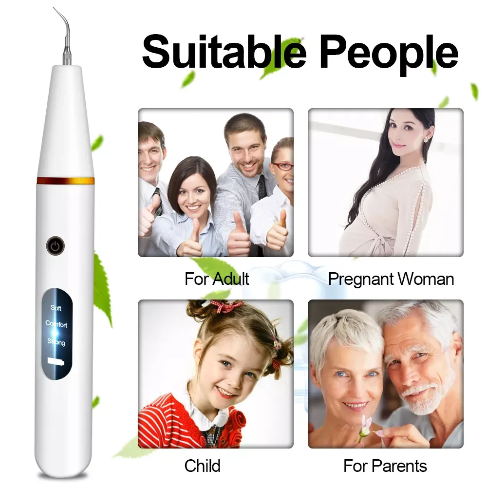 Electric Sonic Dental Calculus Scaler Oral Teeth Tartar Remover Plaque Stains Cleaner Removal Teeth Whitening Portable with LED
Electric Sonic Dental Calculus Scaler Oral Teeth Tartar Remover Plaque Stains Cleaner Removal Teeth Whitening Portable with LED