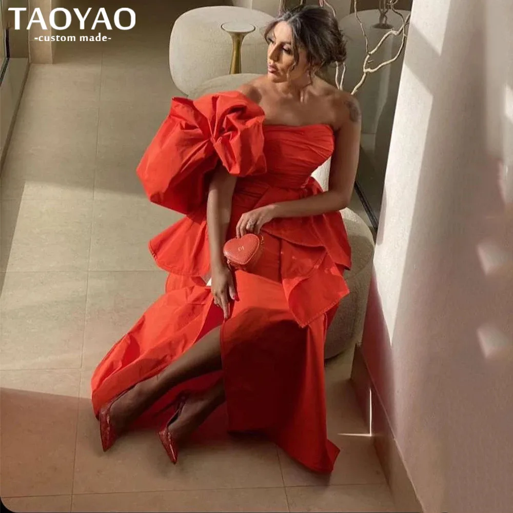 Elegant Red Prom Dresses 2022 One Shoulder Midi Evening Gowns Ankle Length Slit Pleats Women Formal Party Dress Robe De Soiree
Elegant Red Prom Dresses 2022 One Shoulder Midi Evening Gowns Ankle Length Slit Pleats Women Formal Party Dress Robe De Soiree