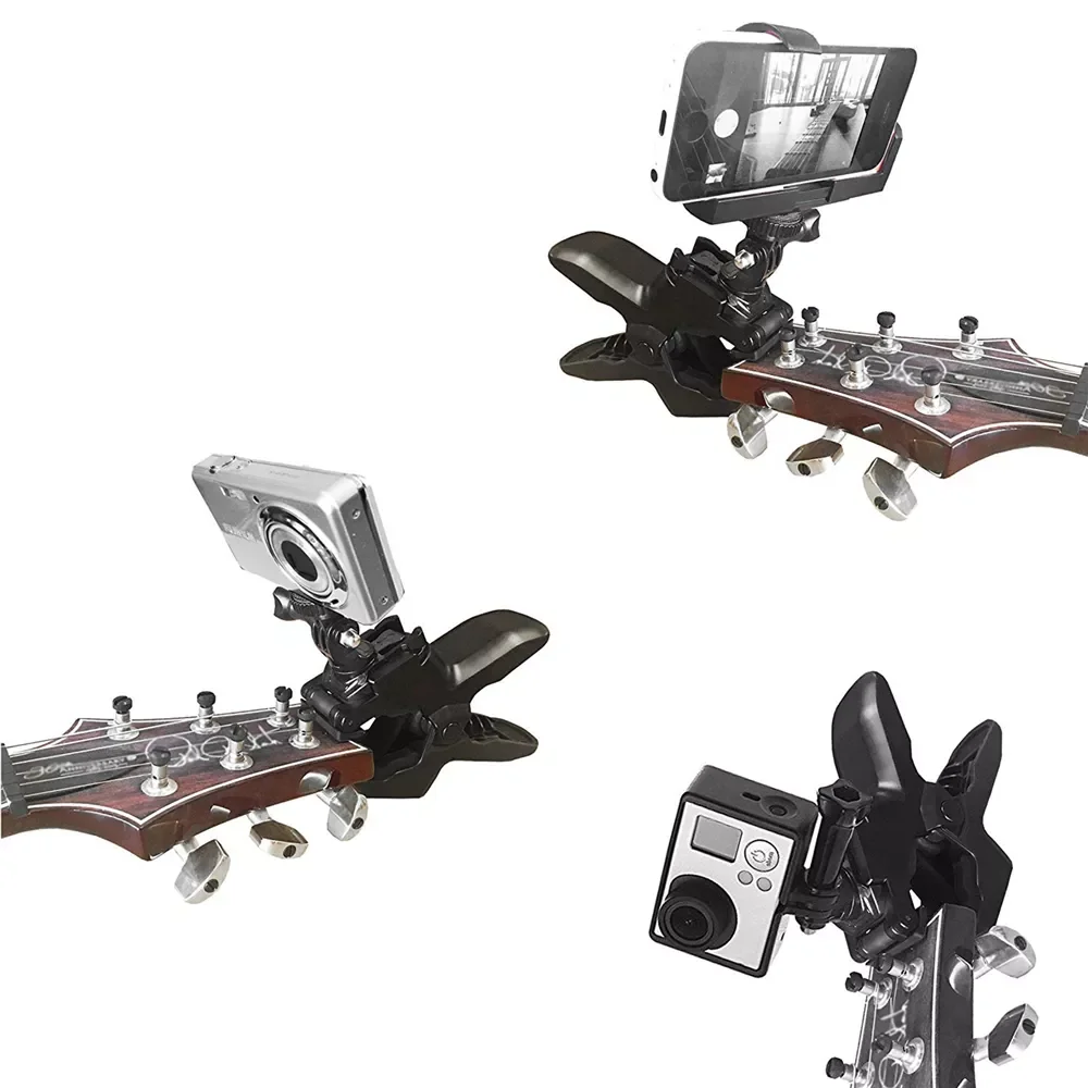 Mobile Phone Clamp For Gopro Action Camera Clip Mount Holder for Guitar Ukulele Smartphone Video Recording Universal Bracket
Mobile Phone Clamp For Gopro Action Camera Clip Mount Holder for Guitar Ukulele Smartphone Video Recording Universal Bracket