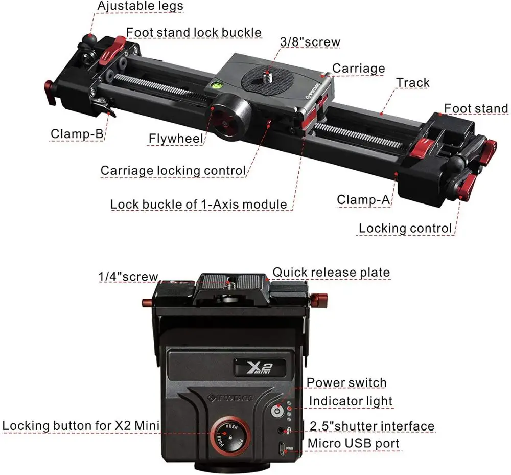 Слайдер для камеры IFOOTAGE, 33 дюйма, моторизованный слайдер, трекер для фотосъемки, Бесшумный мотор, видеокамера, отслеживание видео, фотосъемк...
Слайдер для камеры IFOOTAGE, 33 дюйма, моторизованный слайдер, трекер для фотосъемки, Бесшумный мотор, видеокамера, отслеживание видео, фотосъемк...