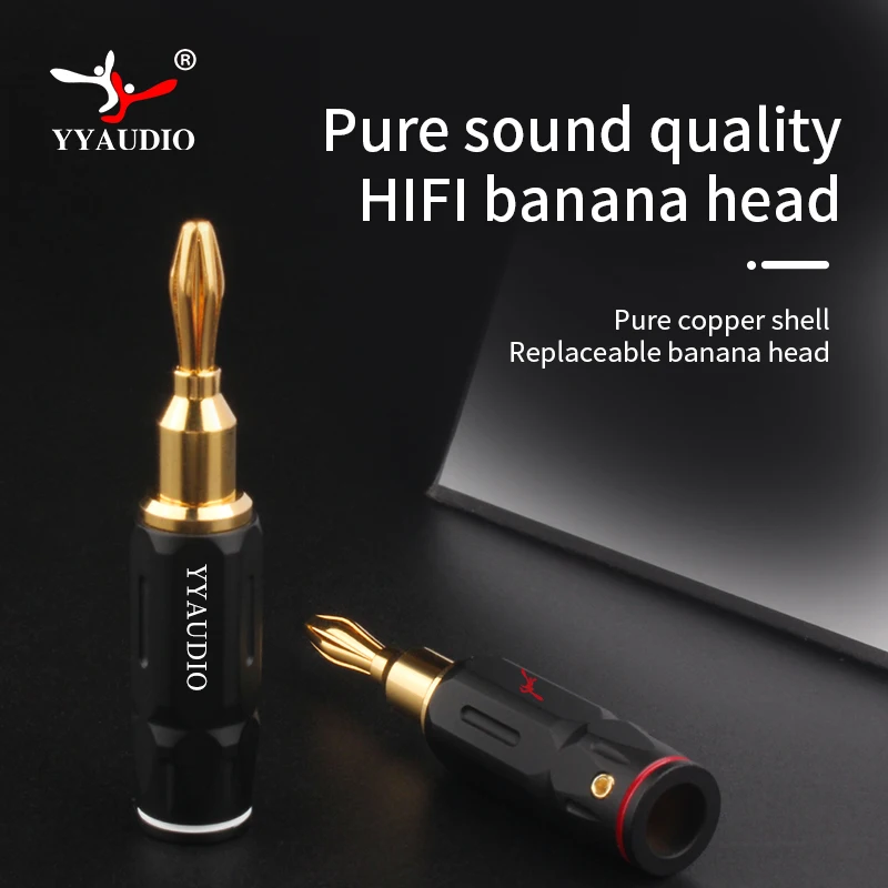 YYAUDIO 8pcs Banana Plug 24K Gold Plated Banana Plugs for Speaker Cable Wire Banana Connector Adapter Speaker Plug Adapter
YYAUDIO 8pcs Banana Plug 24K Gold Plated Banana Plugs for Speaker Cable Wire Banana Connector Adapter Speaker Plug Adapter