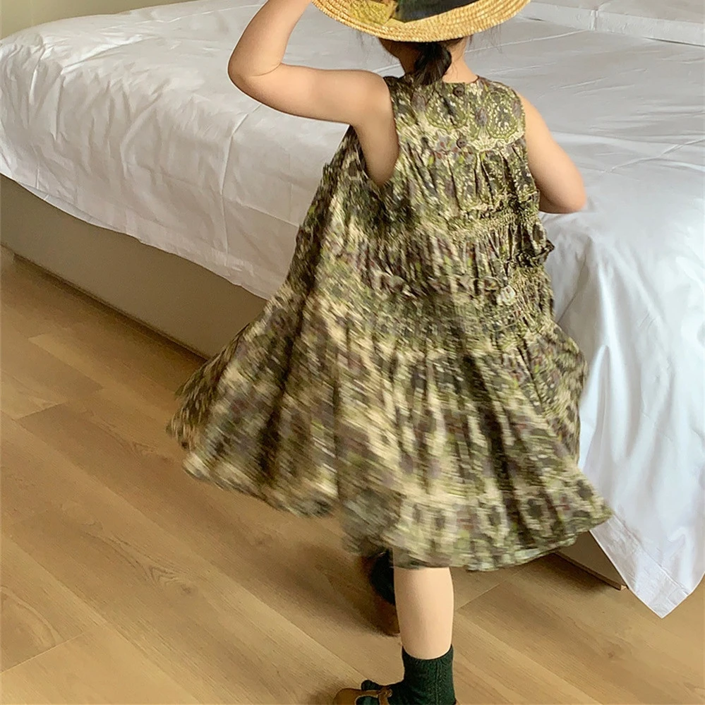 Girls Baby Dress Spring Summer Toddler Kids Floral Printing Ruffles Sleeveless Dresses Children's Costumes Clothing
Girls Baby Dress Spring Summer Toddler Kids Floral Printing Ruffles Sleeveless Dresses Children's Costumes Clothing