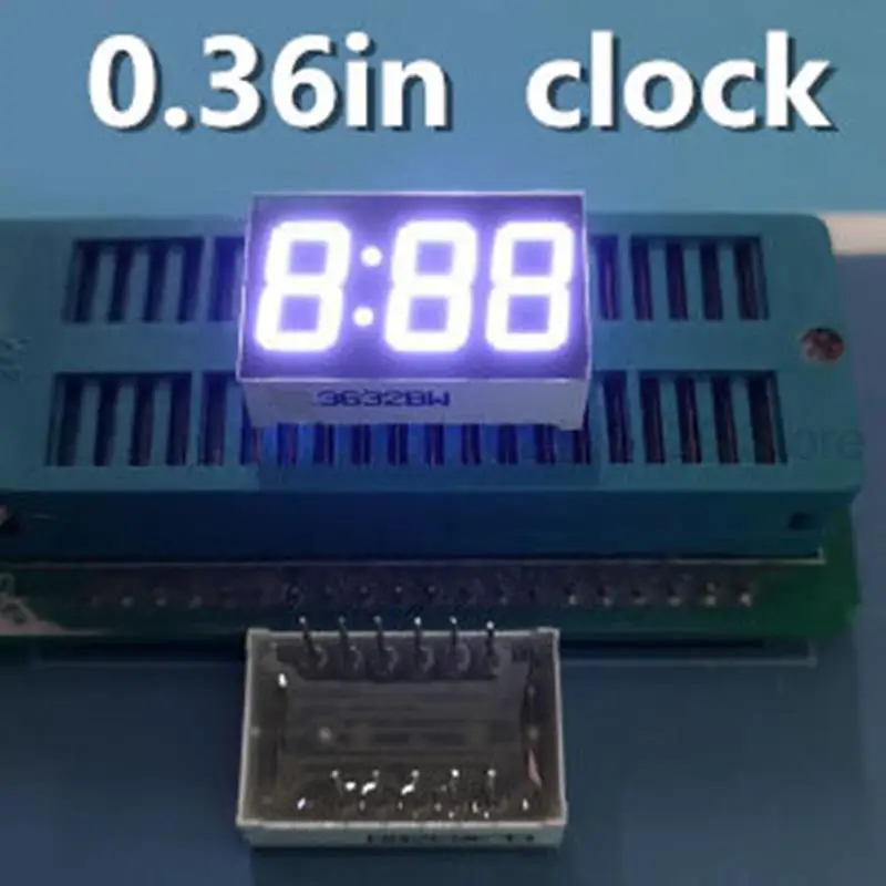 white 3 Bit Digital Tube 0.36" 0.36in. LED Digit TUBE 7 Segment CLOCK display common anode
white 3 Bit Digital Tube 0.36" 0.36in. LED Digit TUBE 7 Segment CLOCK display common anode