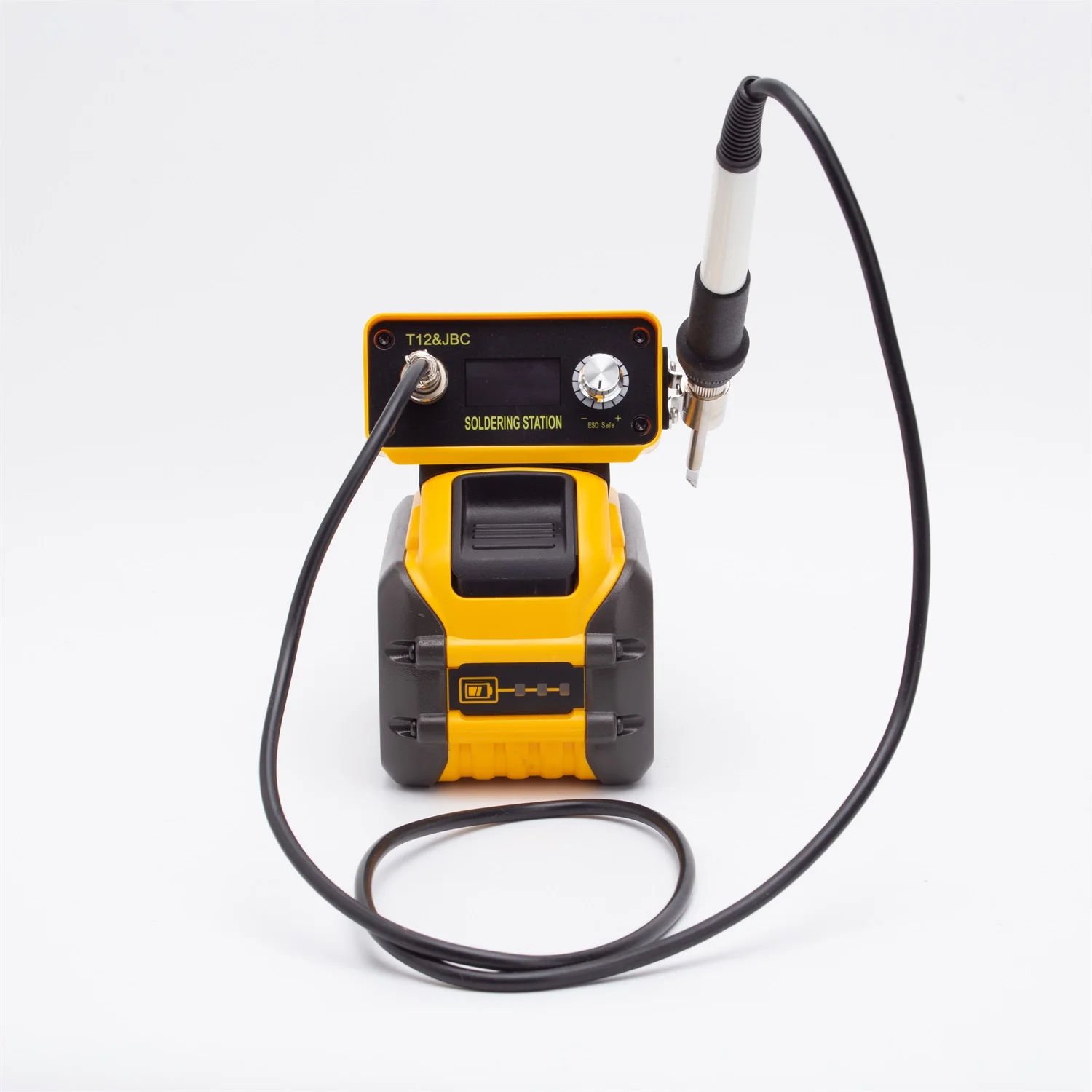 Soldering Iron Station for DeWalt 18v 20v OLED Soldering iron T12 portable cordless (without battery)
Soldering Iron Station for DeWalt 18v 20v OLED Soldering iron T12 portable cordless (without battery)