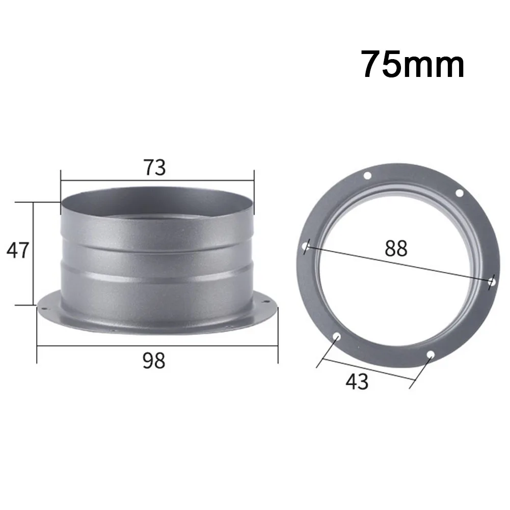 Adapter Flange Connection Flange Flange Adapter Galvanized Gray Metal Wall 100mm 120mm 150mm 1pcs 200mm Brand New
Adapter Flange Connection Flange Flange Adapter Galvanized Gray Metal Wall 100mm 120mm 150mm 1pcs 200mm Brand New