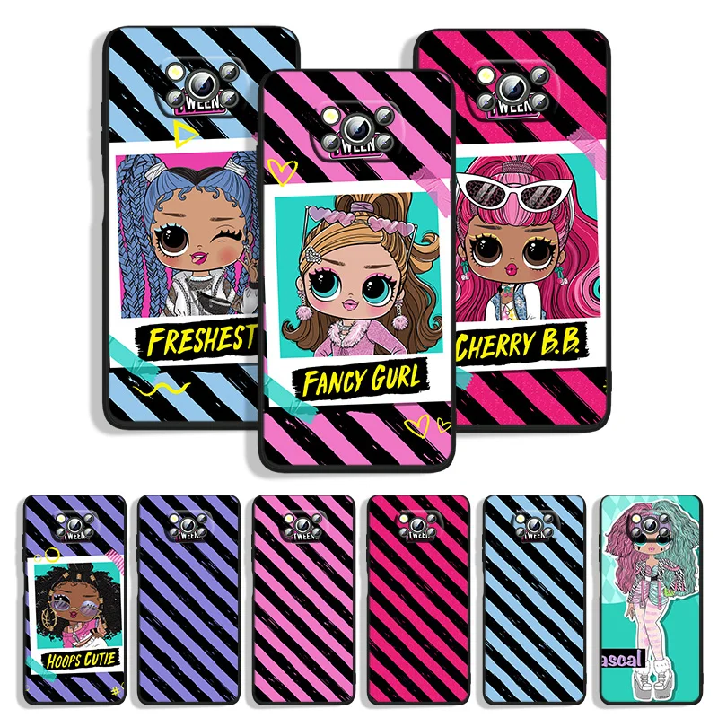 L.O.L. SURPRISE OMG For Xiaomi POCO M4 M3 C3 X4 X3 X2 F3 X2 F1 Pro NFC GT Mi Play Mix 3 A2 lite Black Soft Phone Case
L.O.L. SURPRISE OMG For Xiaomi POCO M4 M3 C3 X4 X3 X2 F3 X2 F1 Pro NFC GT Mi Play Mix 3 A2 lite Black Soft Phone Case