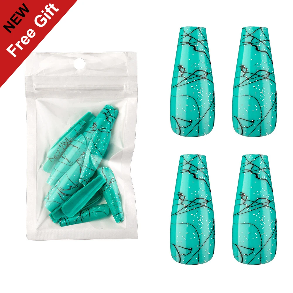 20pcs/set fake nails with designs French long brushed ballet tip press on capsule faux ongles Acrylic manicure polish false nail
20pcs/set fake nails with designs French long brushed ballet tip press on capsule faux ongles Acrylic manicure polish false nail