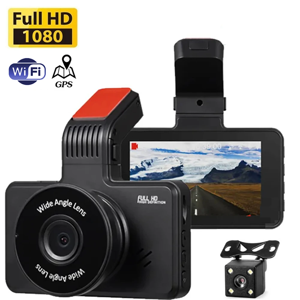 Car DVR WiFi Dash Cam 4.0" Full HD 1080P Rear View Vehicle Cameras Driving Recorder Auto Dashcam Black Box GPS Car Acr Black Box
Car DVR WiFi Dash Cam 4.0" Full HD 1080P Rear View Vehicle Cameras Driving Recorder Auto Dashcam Black Box GPS Car Acr Black Box
