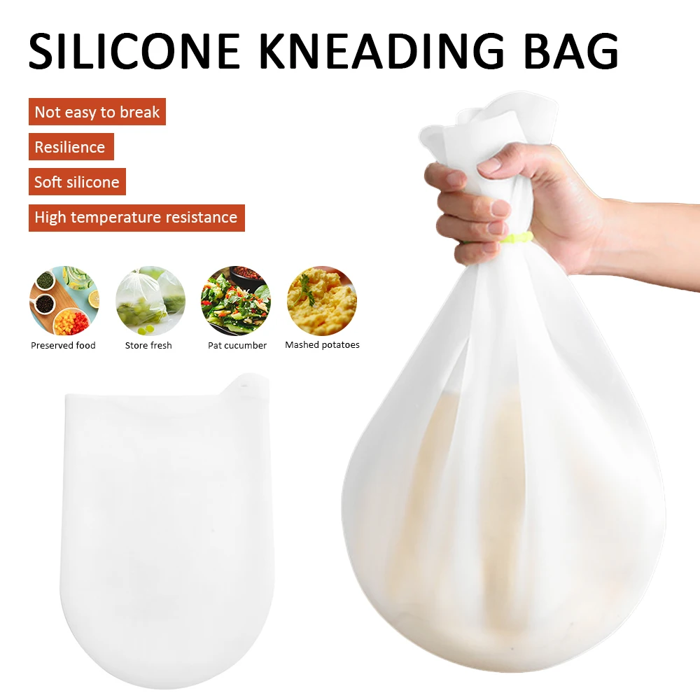 Silicone Kneading Bag Dough Bag Multipurpose Flour Mixer Bag For Bread Pastry Pizza Nonstick Baking Kitchen Accessorites Tools
Silicone Kneading Bag Dough Bag Multipurpose Flour Mixer Bag For Bread Pastry Pizza Nonstick Baking Kitchen Accessorites Tools