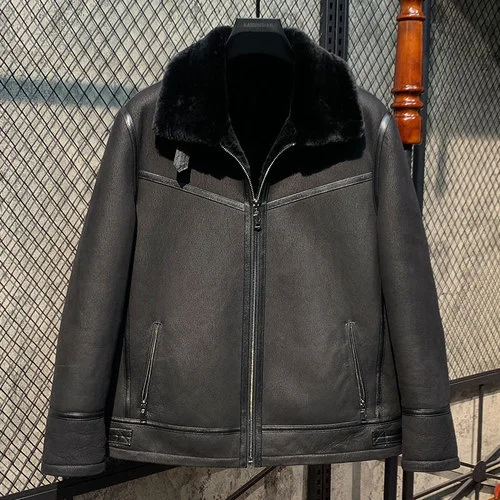 Warm Mens Fur Coat Casual Winter Natural Sheepskin Fur Jackets Men's Motorcycle Genuine Leather Jacket Flight Suit SGG858
Warm Mens Fur Coat Casual Winter Natural Sheepskin Fur Jackets Men's Motorcycle Genuine Leather Jacket Flight Suit SGG858