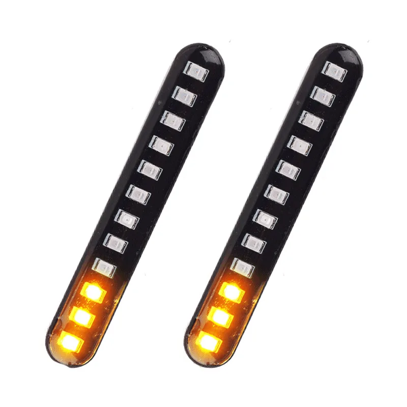 2Pcs Car Motorcycle Flowing Water Tail Brake Lights 12 Led Turn Signals Strip 3528Smd License Plate Light Blinker Stop Flicker
2Pcs Car Motorcycle Flowing Water Tail Brake Lights 12 Led Turn Signals Strip 3528Smd License Plate Light Blinker Stop Flicker